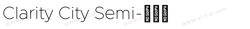 Clarity City Semi字体转换